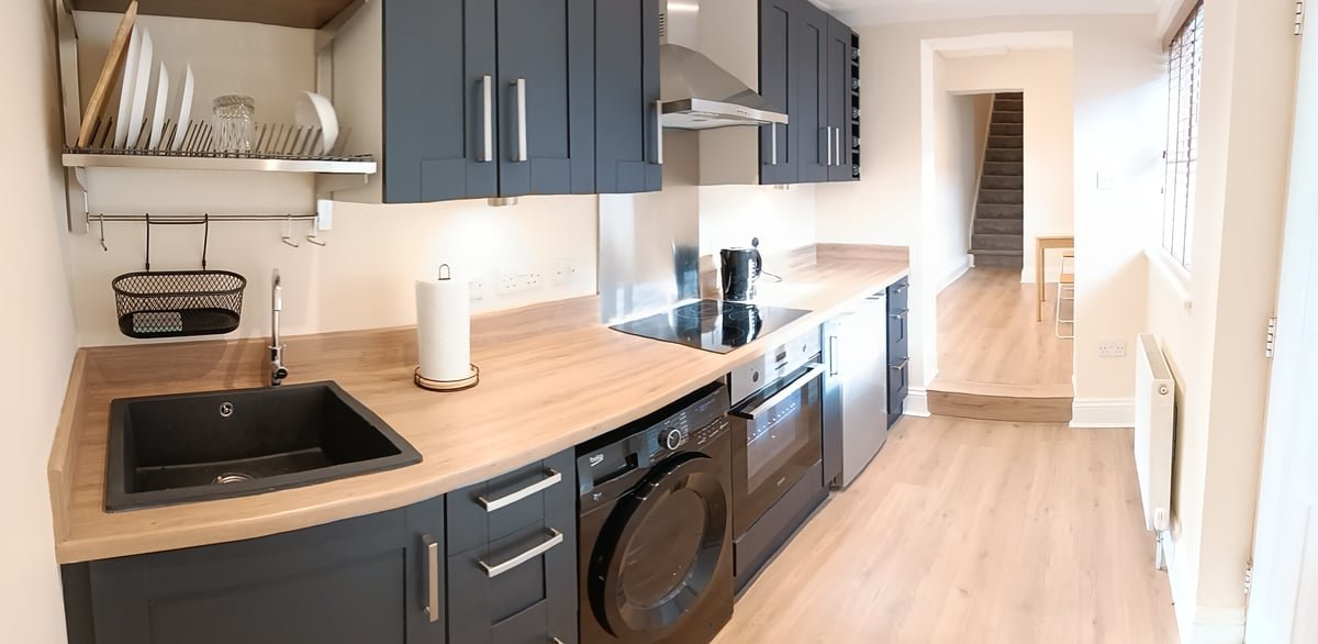 Dining room with period features